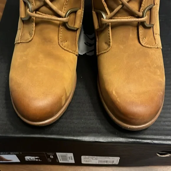 Sorel Joan of Arctic Wedge II Camel Brown women’s size 8/39 - Picture 4 of 10